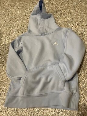 Jordan Light Blue Hoodie with White Jumpman